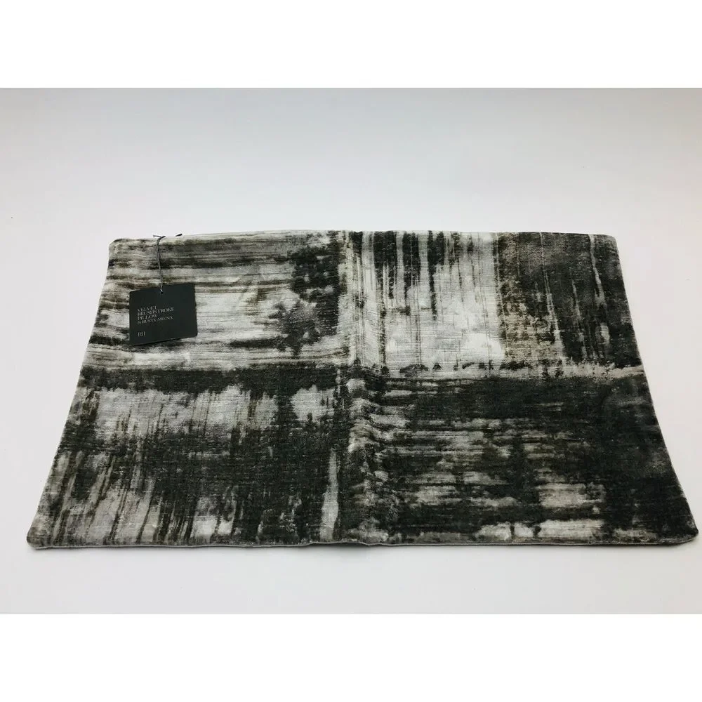 Restoration Hardware Velvet Brushstroke Four Square Lumbar‎ Pillow Cover